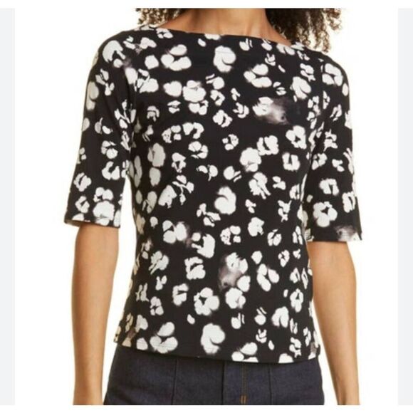NWT Ted Baker Cemolo Floral Top in Black sz 1 (US 4) - Picture 1 of 6